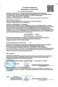 Сертификат соответствия - композитной черепица AeroDek в Железнодорожном